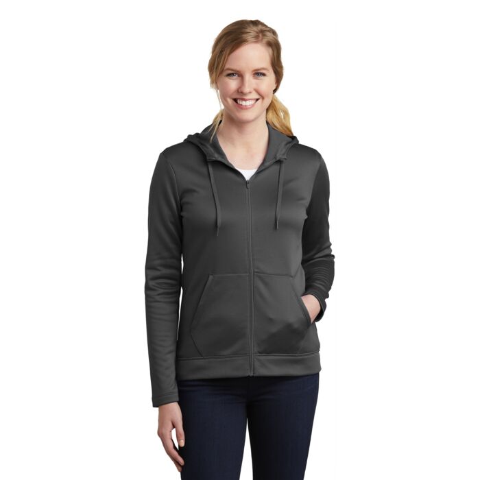 Ladies Therma FIT Full Zip Fleece Hoodie Thumbnail