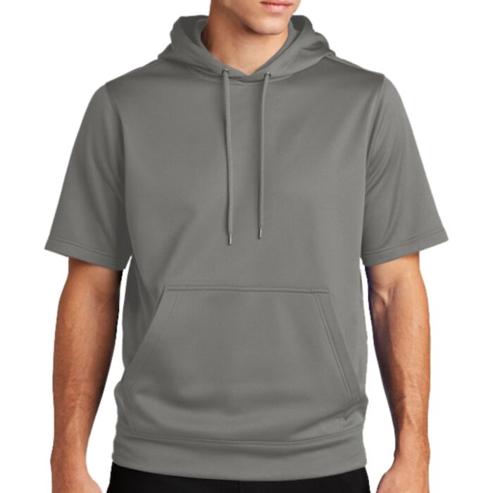 Sport Wick ® Fleece Short Sleeve Hooded Pullover Thumbnail