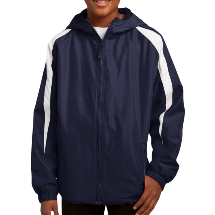 Youth Fleece Lined Colorblock Jacket Thumbnail