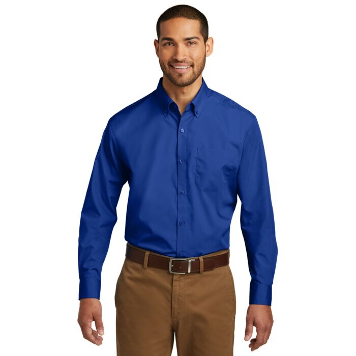 Long Sleeve Carefree Poplin Shirt Thumbnail