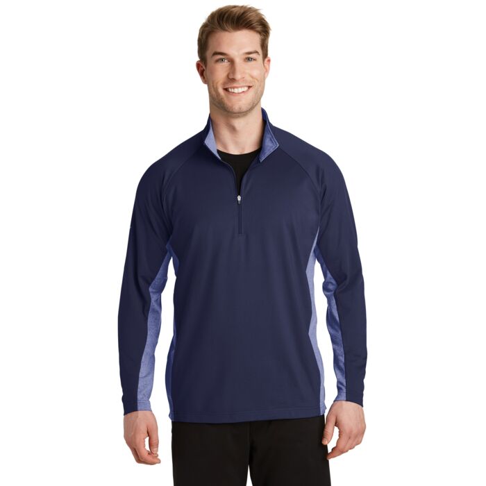 Sport Wick ® Stretch Contrast 1/2 Zip Pullover Thumbnail