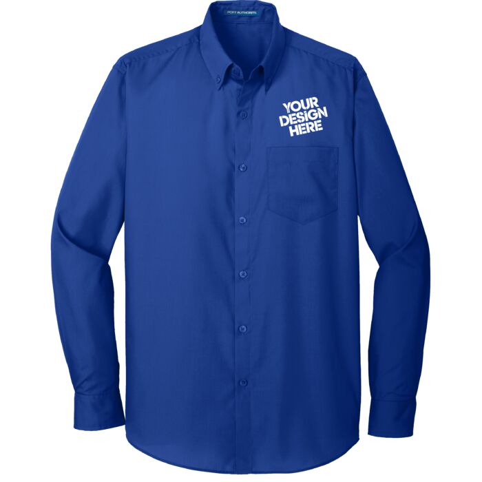 Long Sleeve Carefree Poplin Shirt Thumbnail