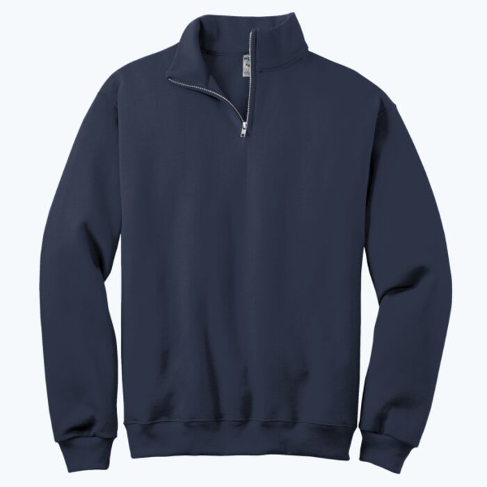 NuBlend ® 1/4 Zip Cadet Collar Sweatshirt Thumbnail